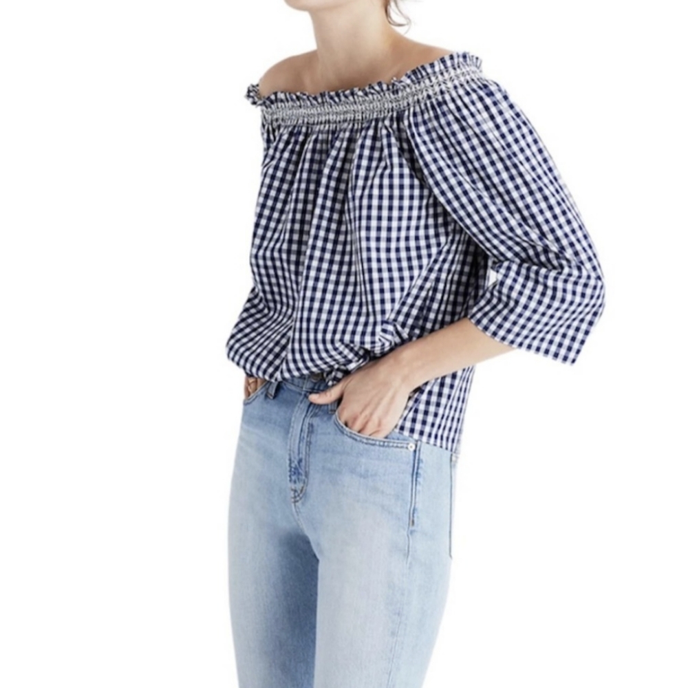 Madewell Gingham Top